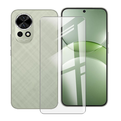 Hydrogel screen protector for Huawei Nova 13 by 9eight5, showing clear, flexible film covering the phone screen.