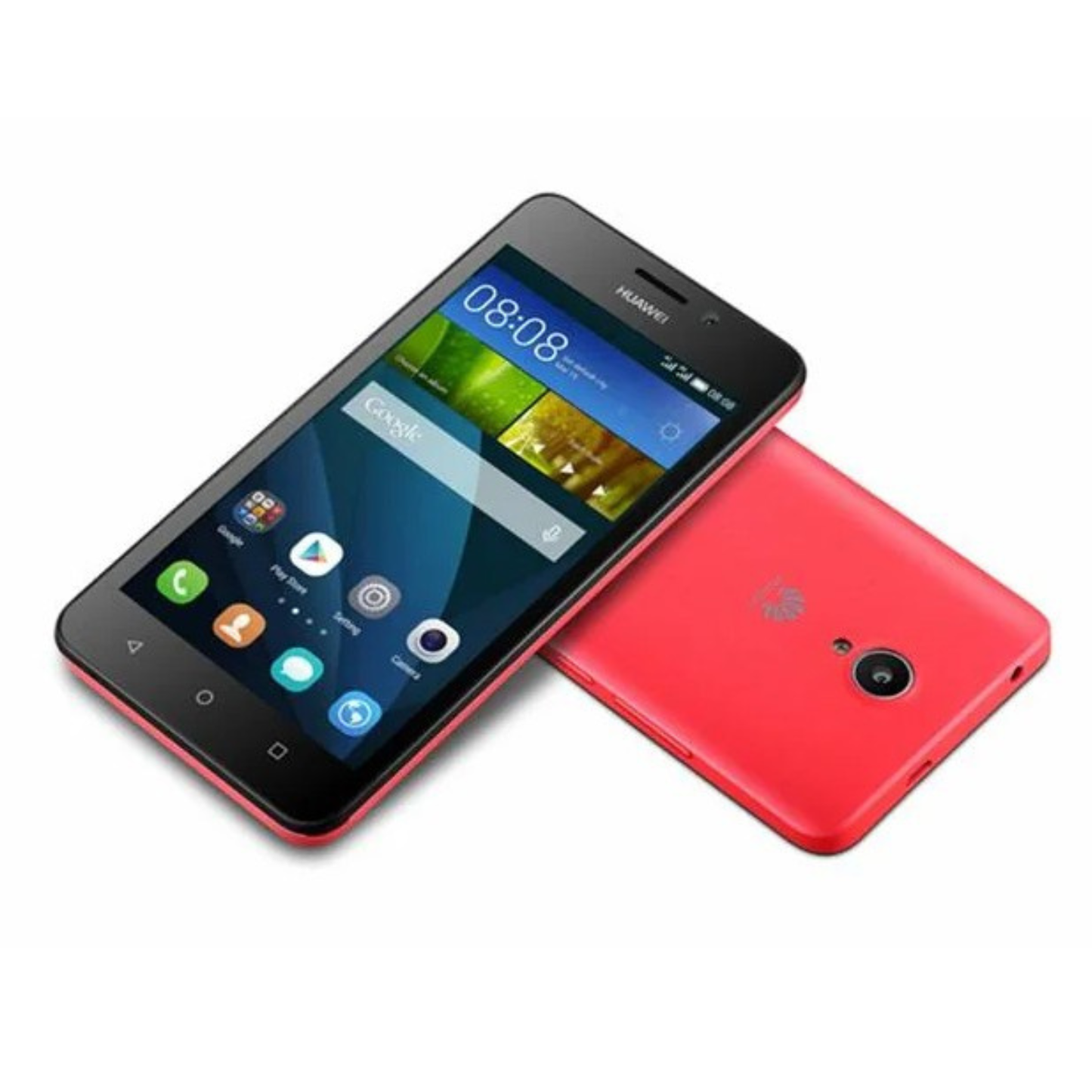Hydrogel screen protector for Huawei Y635 2015 by 9eight5, showing a clear, flexible film applied to the phone screen.
