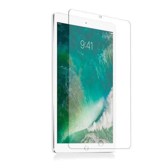 Two 9eight5 screen protectors for iPad Pro 10.5” and iPad Air 10.5” shown in packaging, designed to protect the tablet screens.