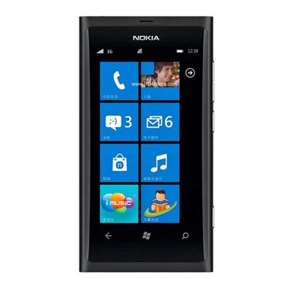Hydrogel screen protector for Nokia 800c by 9eight5, shown in a pack of two, providing clear, flexible protection for the phone screen.
