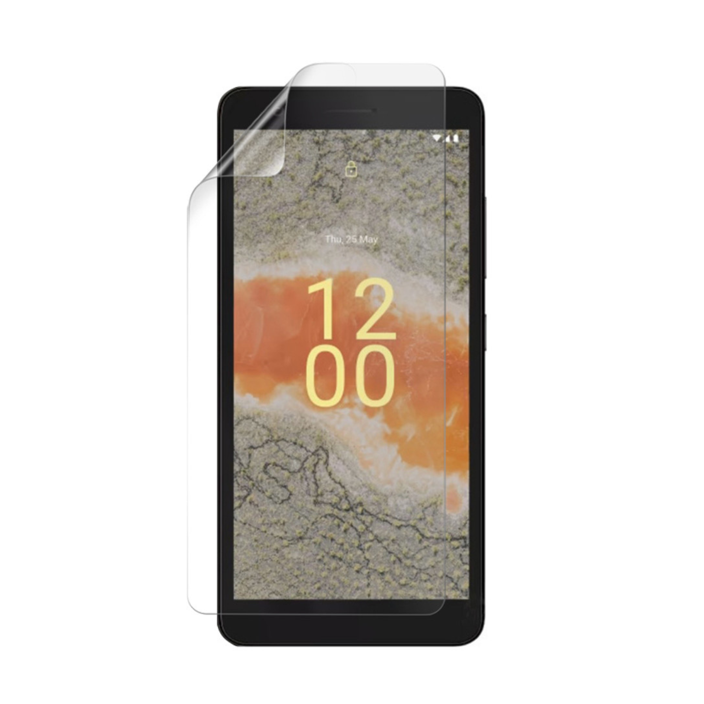 Hydrogel screen protectors for Nokia C02 by 9eight5, shown in a pack of two, protecting the phone screen from scratches and impacts.