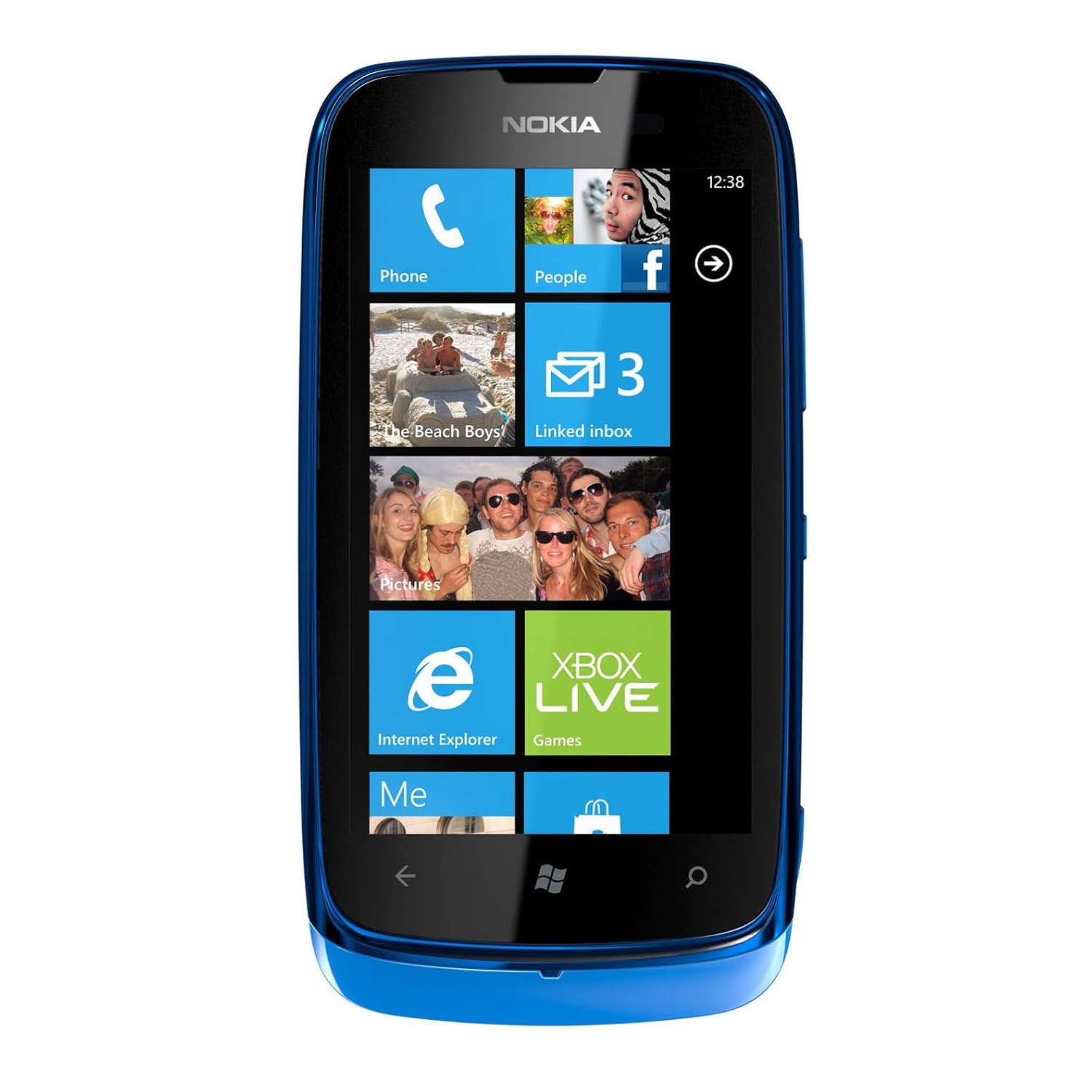 Hydrogel screen protector for Nokia Lumia 610 by 9eight5, pack of 2, showing clear, flexible covers for smartphone screens.