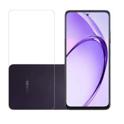 Hydrogel screen protectors for OPPO K12x 5G by 9eight5, set of 2, showing clear fit and flexible material on smartphone screen