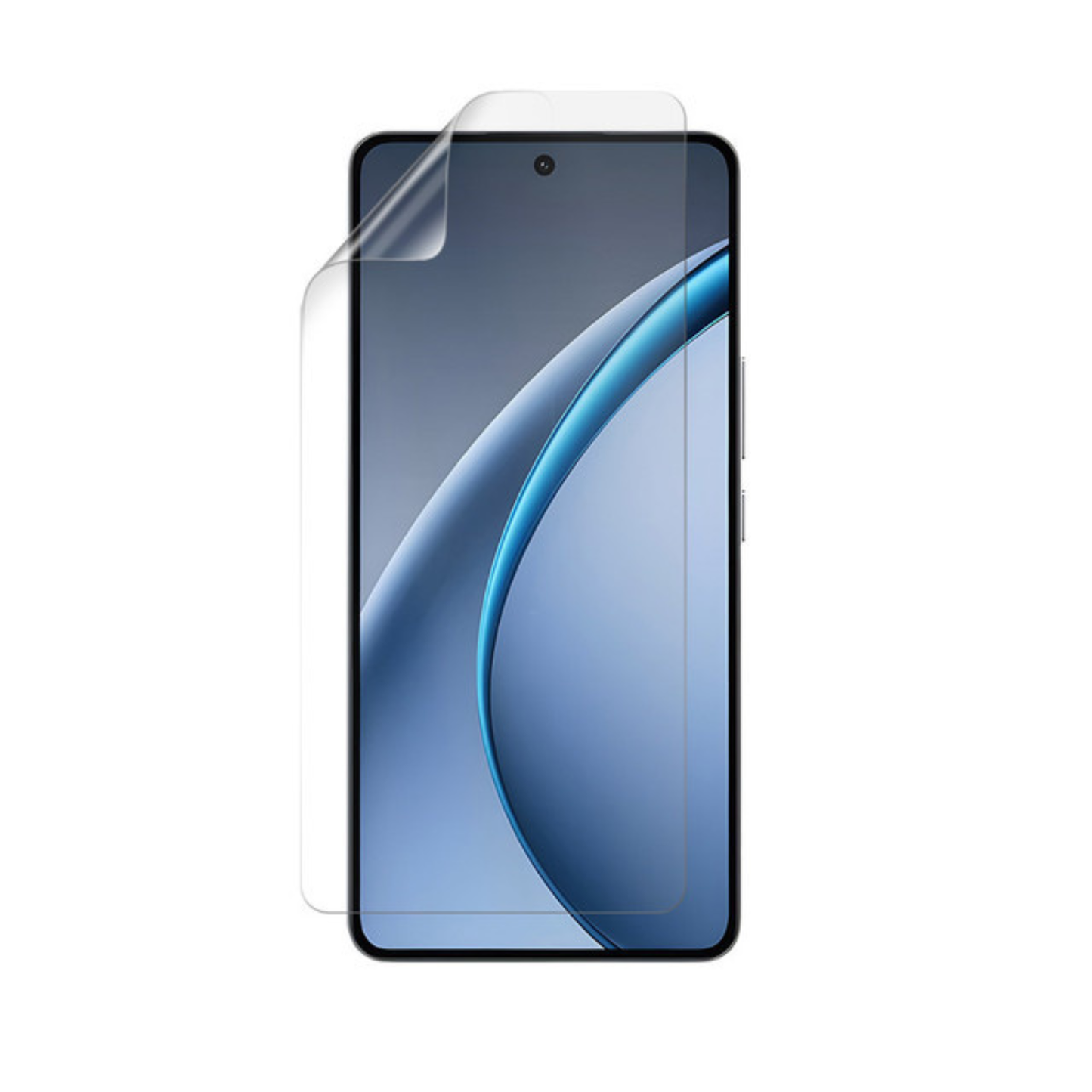 Hydrogel screen protector for OPPO K13 Turbo 5G by 9eight5, showing a clear, flexible film covering the phone screen.