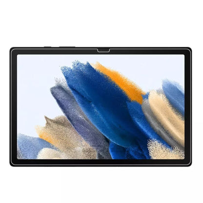 9eight5 screen protector for Samsung Galaxy Tab A8 10.5-inch (2021), showing clear, thin protective film on tablet screen.