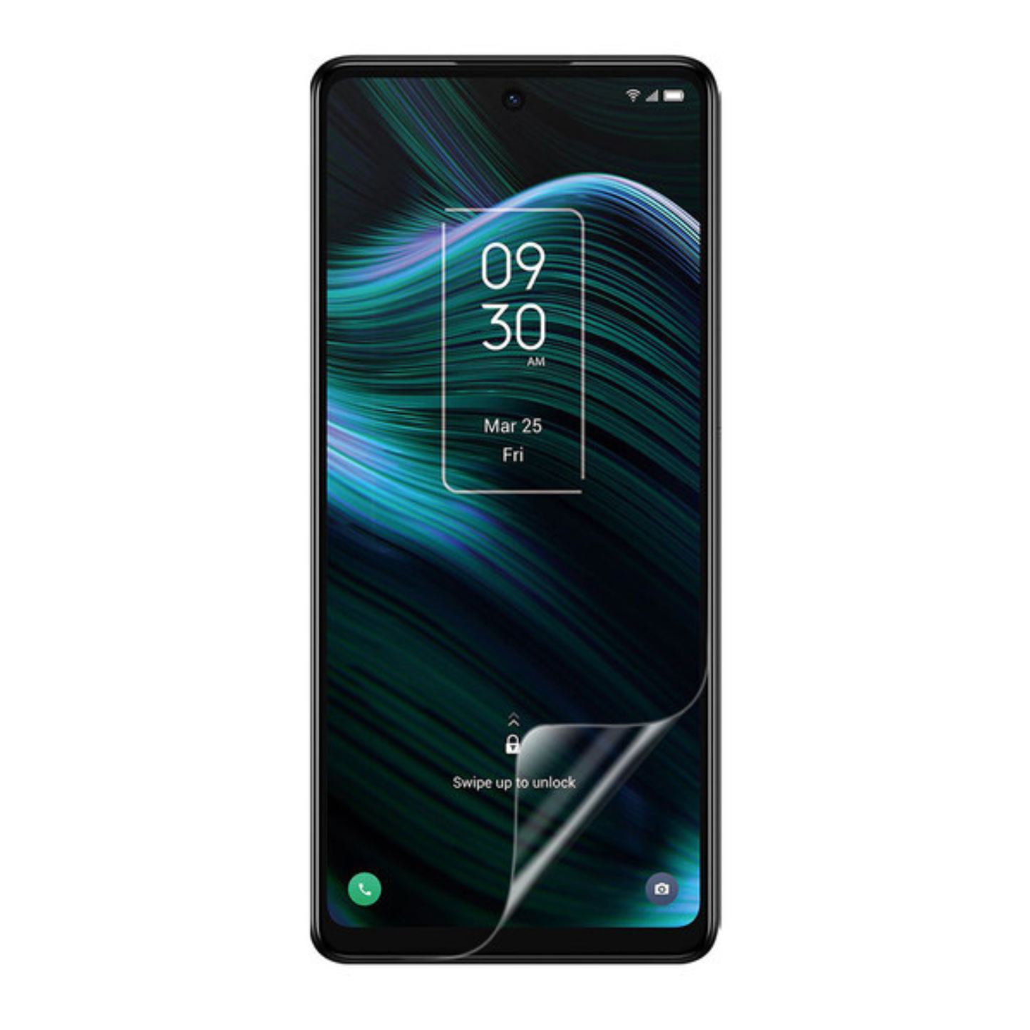Hydrogel screen protector for TCL Stylus by 9eight5, pack of 2, showing the clear, flexible film designed to protect the device screen.