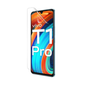 Hydrogel screen protector for Vivo T1 Pro by 9eight5, pack of 2, showcasing the flexible, clear film covering a smartphone screen.