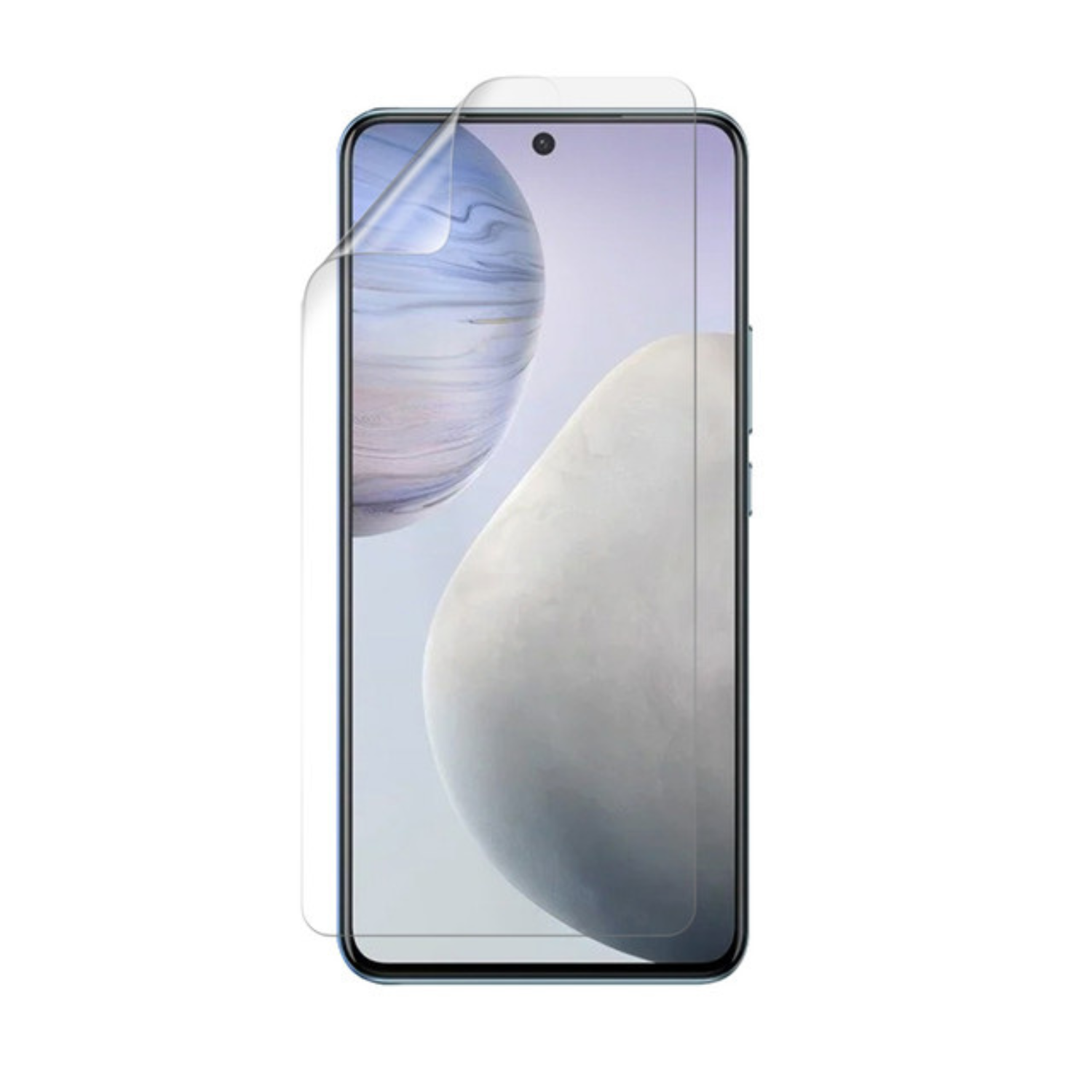 Hydrogel screen protector for Vivo X60t by 9eight5, pack of 2, showing clear flexible film protecting smartphone screen