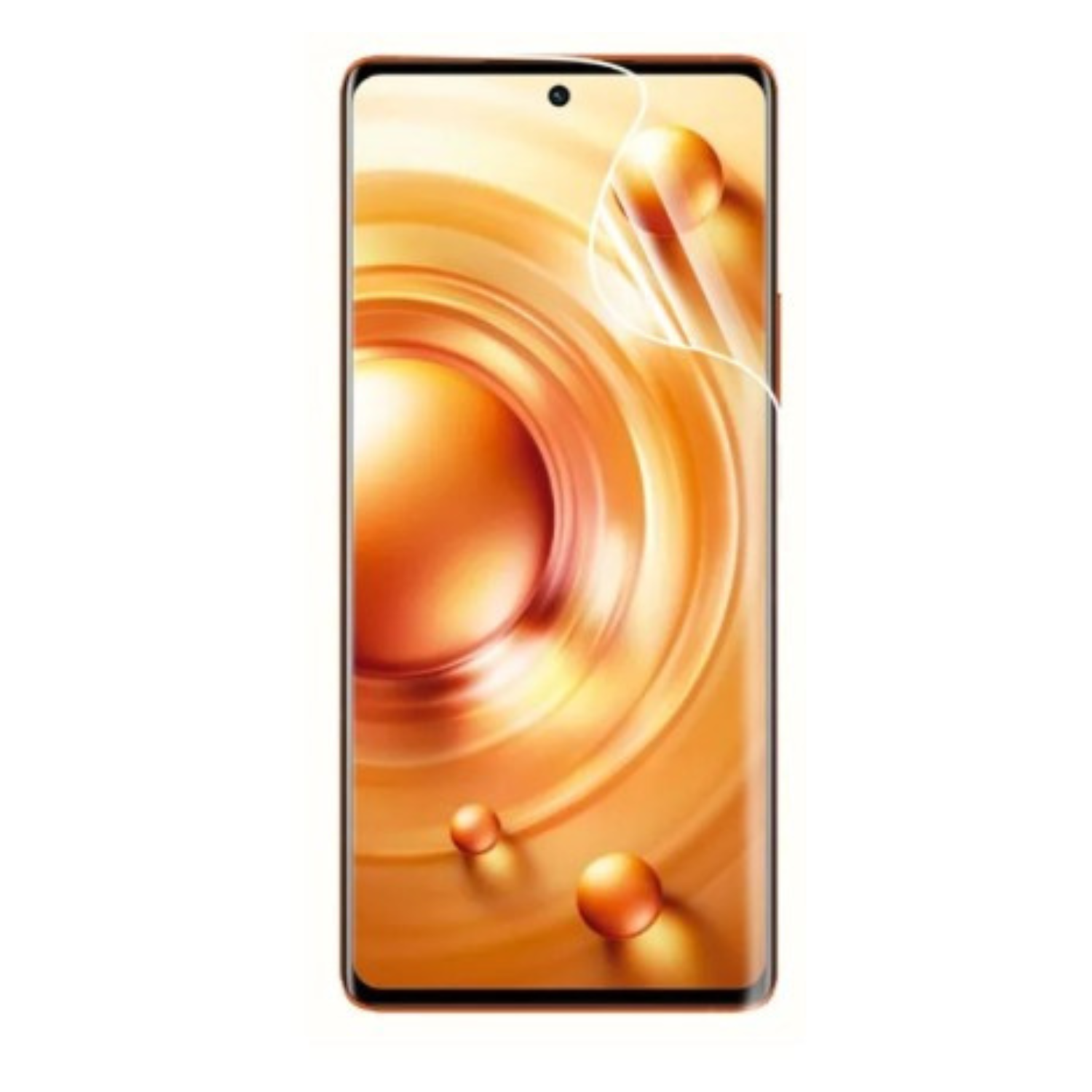 Hydrogel screen protector for Vivo X80 by 9eight5, pack of 2, showing clear, flexible film designed to protect the phone screen.