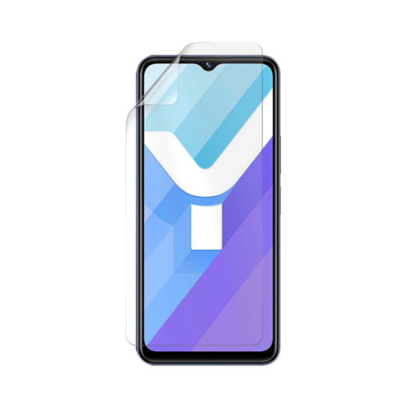 Hydrogel screen protector for Vivo Y22s by 9eight5, pack of 2, showing clear protective film for smartphone screen.