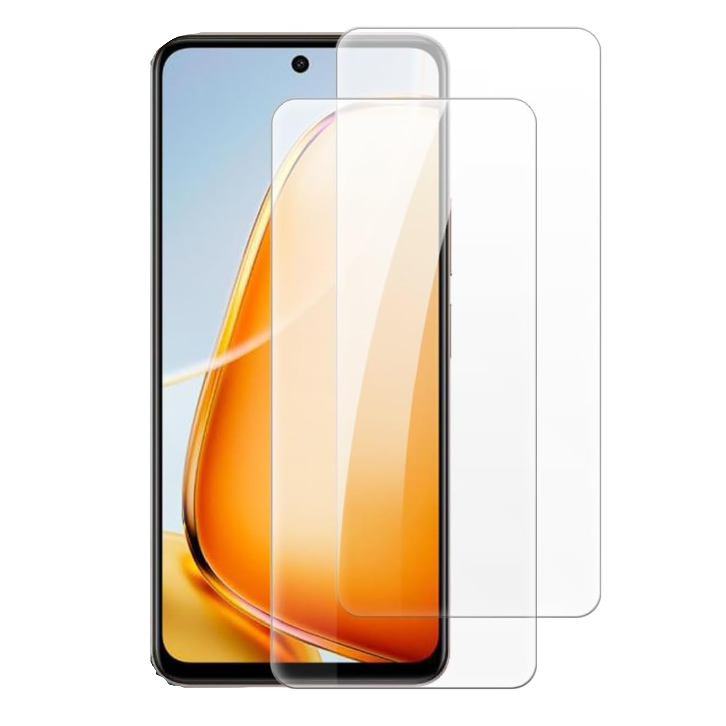 Hydrogel screen protector for Vivo Y38 by 9eight5, pack of 2, showing clear, flexible screen protection for mobile devices.