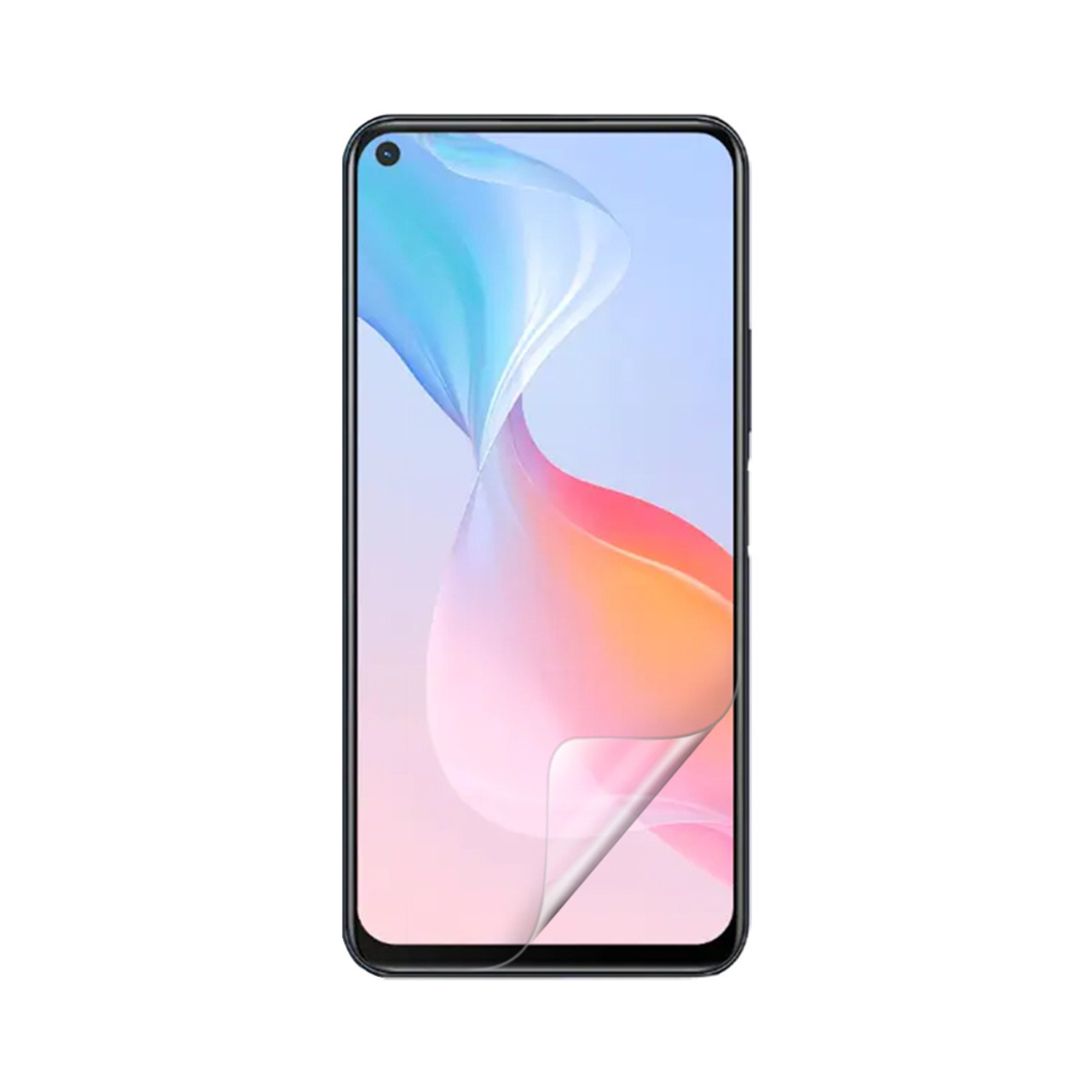 Hydrogel screen protector for Vivo Y50t by 9eight5, pack of 2, showing clear, flexible protective film on mobile screen.