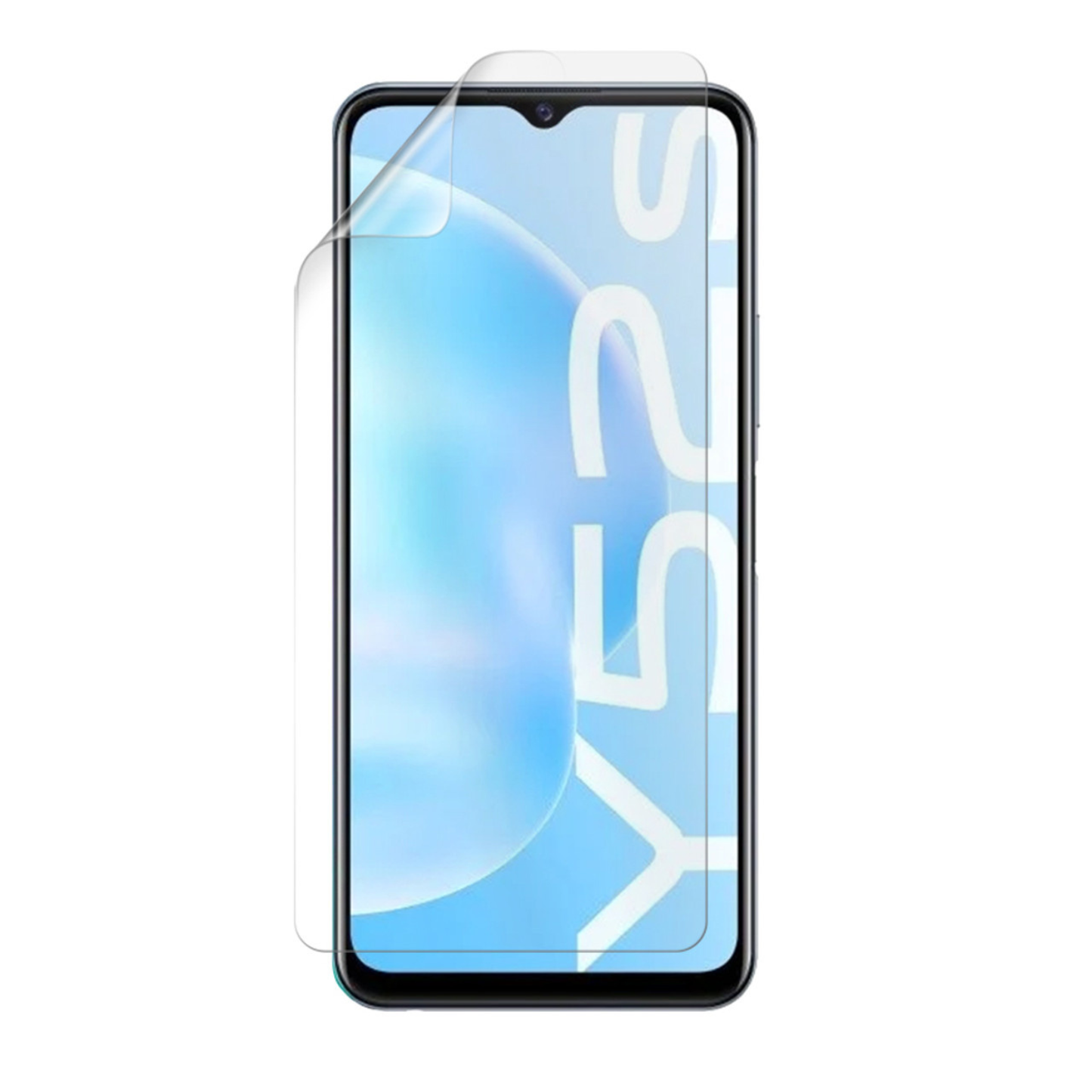 Hydrogel screen protector for Vivo Y52s by 9eight5, shown in packaging, designed to protect the phone screen from scratches.