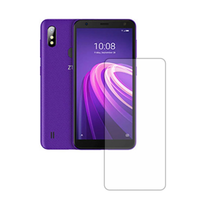 Hydrogel screen protector for ZTE Blade A3Y by 9eight5 showing a clear, flexible film covering the phone screen.