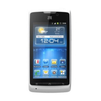 Hydrogel screen protector for ZTE Blade II V880 by 9eight5, showing a clear protective film over the device screen.
