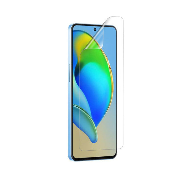 Hydrogel screen protectors for ZTE Blade V40S by 9eight5, pack of 2, showing clear, flexible film on smartphone screen.