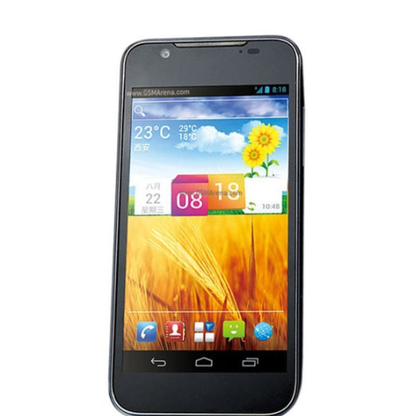 Hydrogel screen protector for ZTE Grand Era U895 by 9eight5, showing a clear film with rounded edges for screen protection.