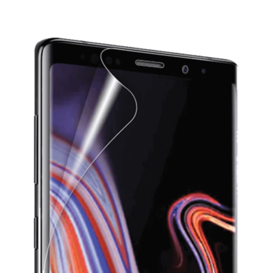 Hydrogel screen protector for Xiaomi Black Shark 4S Pro by 9eight5, shown on a smartphone with two protectors in packaging.