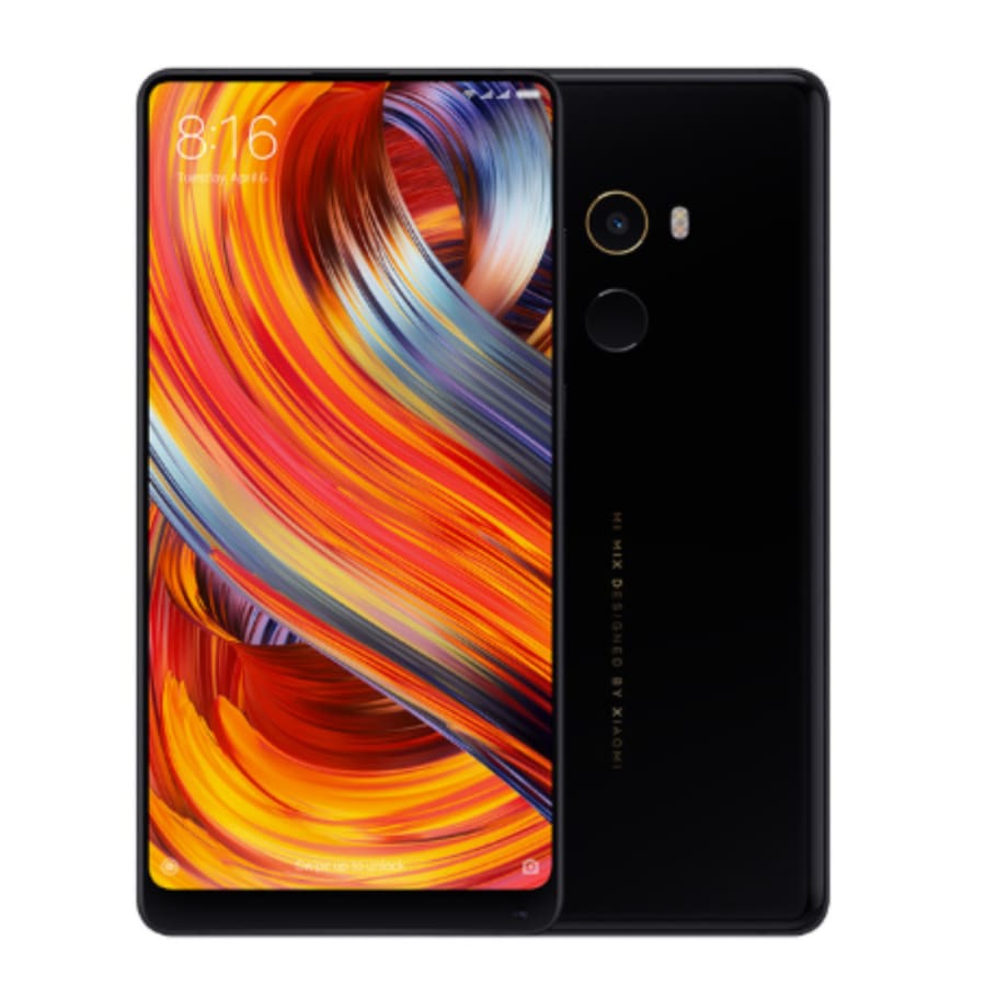 Hydrogel screen protector for Xiaomi Mi MIX by 9eight5, showing the clear flexible film covering the device screen.