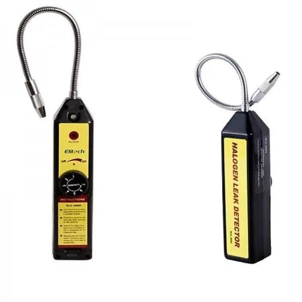 9eight5 halogen freon gas leakage tester tool for detecting refrigerant leaks in HVAC systems.