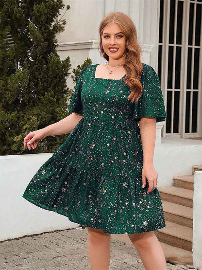 Casual loose-fitting dress for women, midi skirt