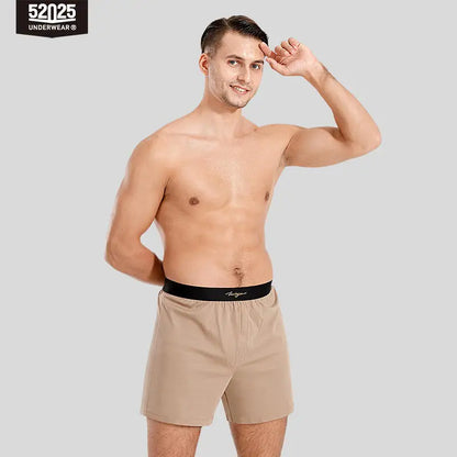 52025 Evening Luxe Men's Cotton-Modal & Silk Lounge Shorts