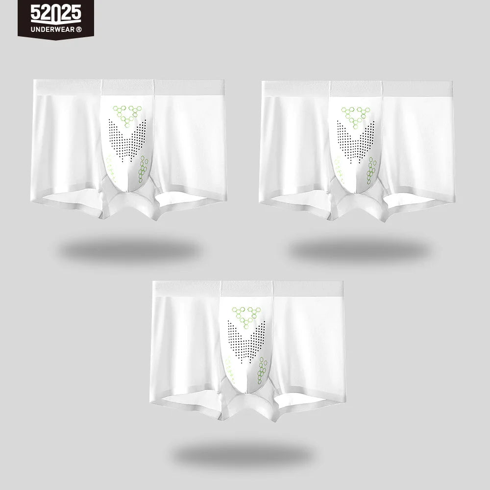 52025 SilkAccent Men's Nylon-Stretch Boxers 3-Pack