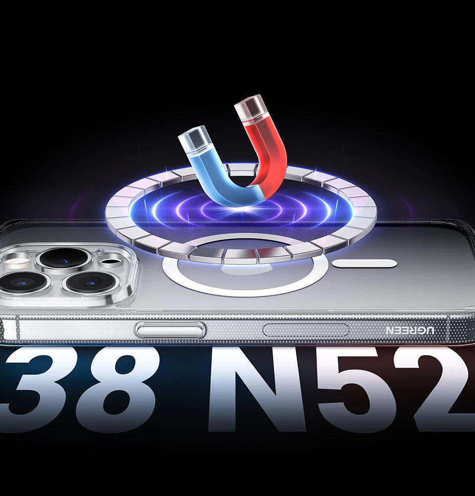 UGREEN Magnetic Case for iPhone 17, 16, 15, 14, 13, Pro Max Cases