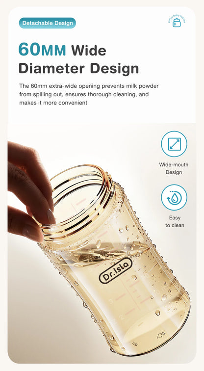 MAMIJOY 160/240/330ML Baby PPSU Bottle with Inclined Neck, Display Function & Temperature Indicator
