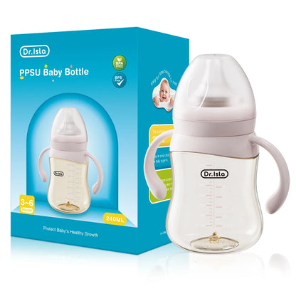 Dr.Isla Baby Bottle 160/240/300ml — Safe, Durable Feeding for Newborns to Toddlers