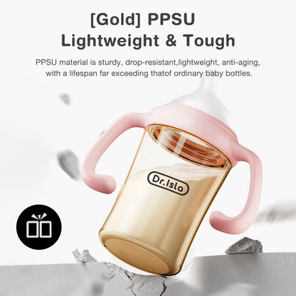 MAMIJOY 160/240/330ML Baby PPSU Bottle with Inclined Neck, Display Function & Temperature Indicator