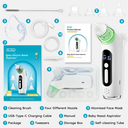MAMIJOY 2-in-1 Baby Electric Nasal Aspirator & Nebulizer — Model U95