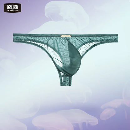 52025 PassionFlex Men's Low-Rise Nylon-Stretch Briefs & Thongs