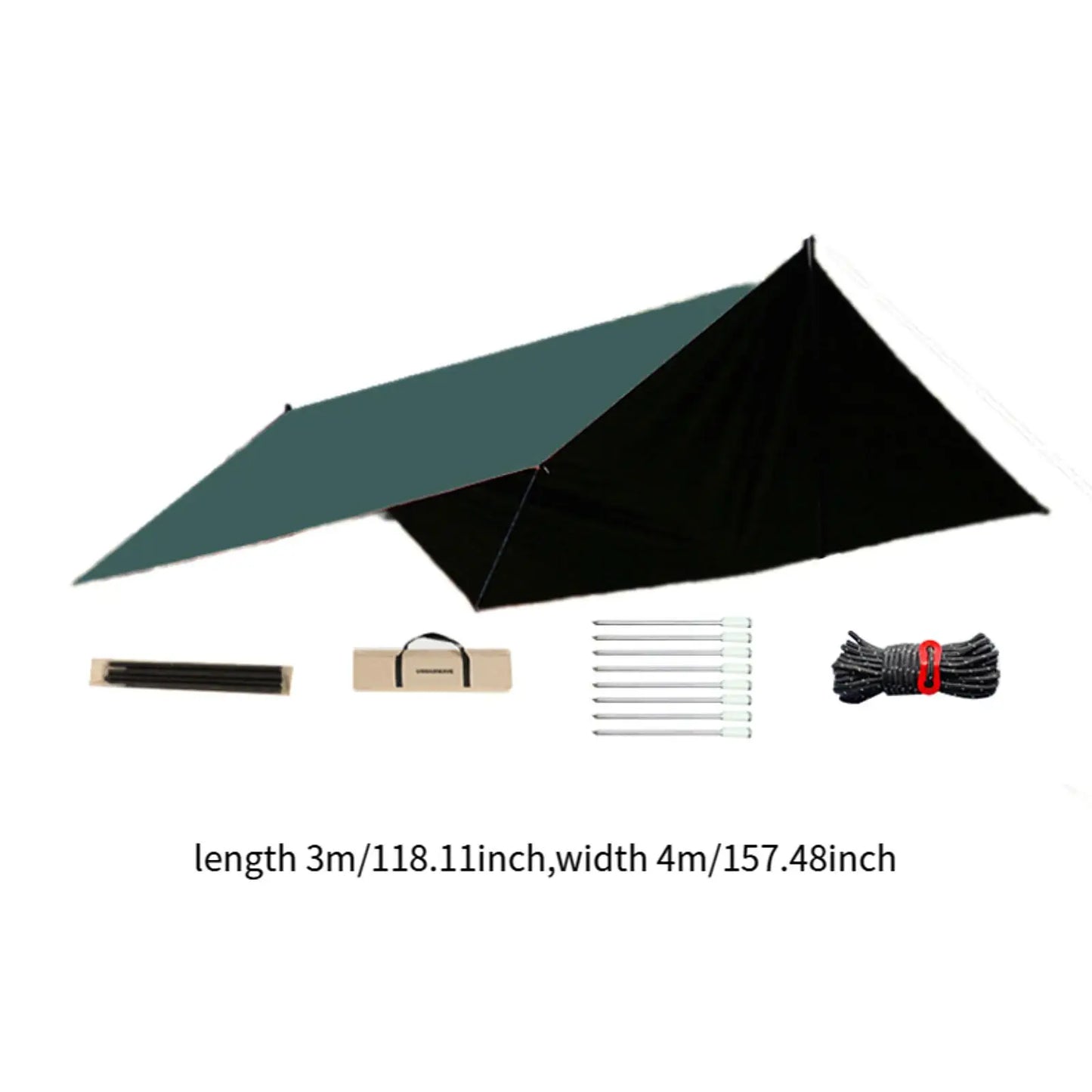 Outdoor Portable Waterproof Tarp 3m x 4m (3 colours available) Habicare
