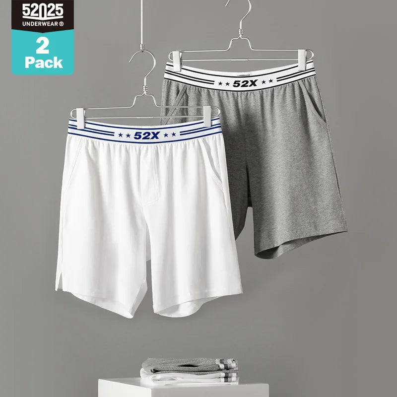 52025 Sunday Duo Men's Cotton-Modal Lounge Shorts 2-Pack