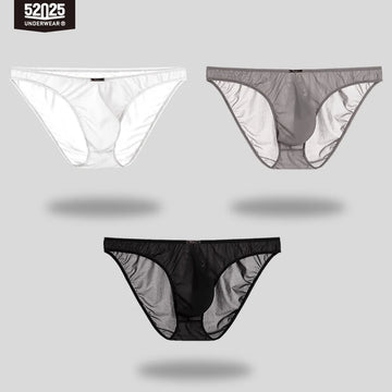 52025 PastelFlex Men's Low-Rise Nylon-Stretch Briefs