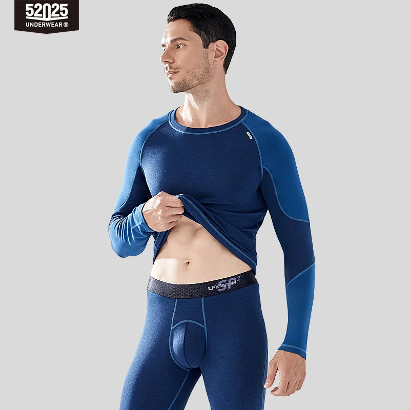 52025 LuxeLayer Silk & Wool-Blend Thermal Underwear for Men & Women