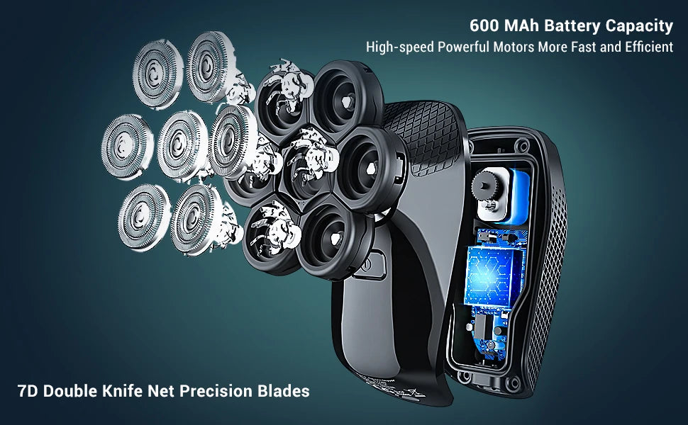 Kensen S8 Electric Head Shaver for Men 7D Floating Cutter