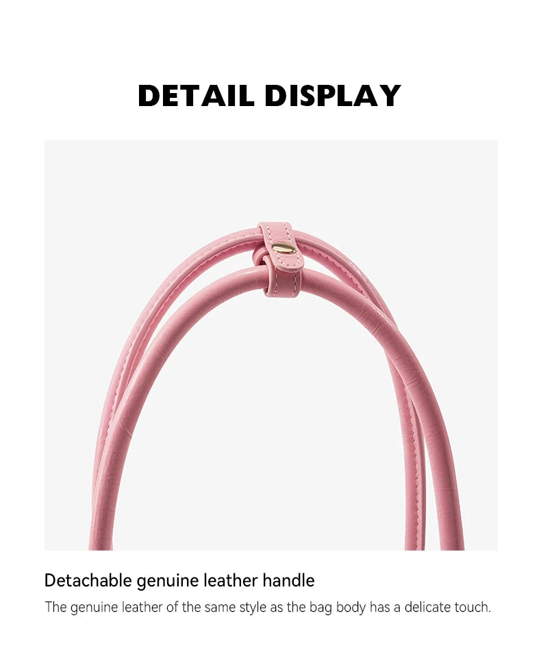 BAFELLI Pink Saffiano Leather Crossbody Bag