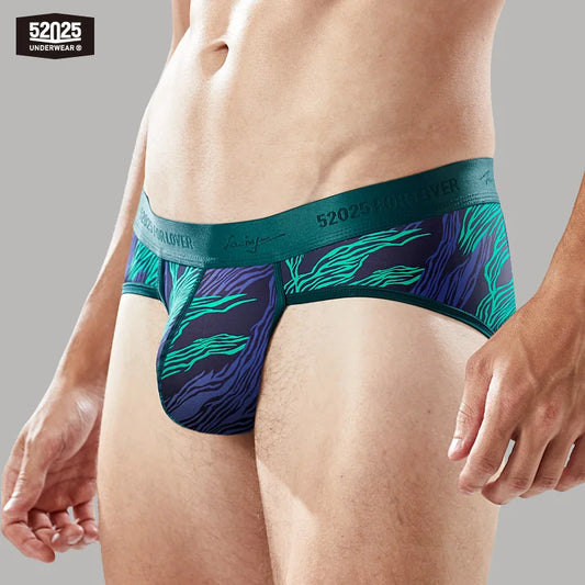 52025 VividFlex Men's Low-Rise Nylon-Stretch Briefs