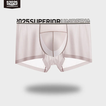 52025 LunarFlex Men's Nylon-Stretch Boxers with Silk-Blend Pouch