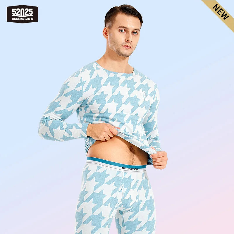 52025 SkyCheck Cotton-Blend Thermal Underwear for Men & Women