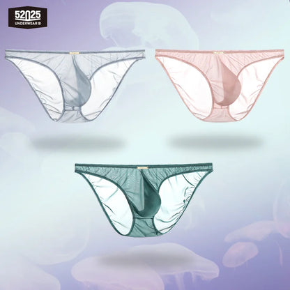 52025 PassionFlex Men's Low-Rise Nylon-Stretch Briefs & Thongs
