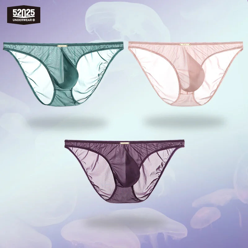 52025 PassionFlex Men's Low-Rise Nylon-Stretch Briefs & Thongs