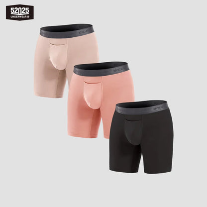 Men’s Second-Skin Modal Boxer Briefs – 3-Pack