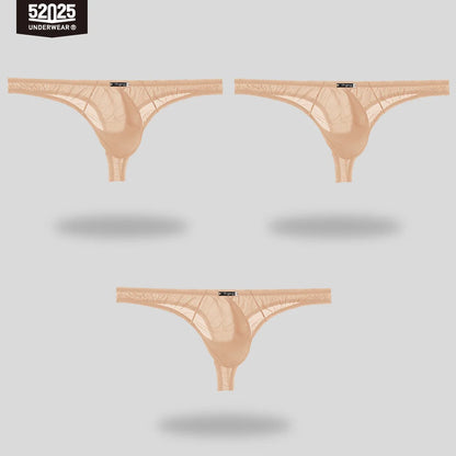52025 EmberFlex Men's Low-Rise Nylon-Stretch Briefs & Thongs