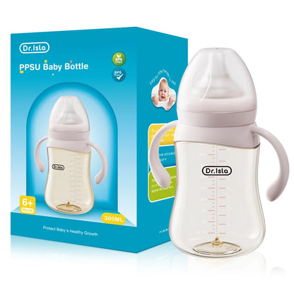 Dr.Isla Baby Bottle 160/240/300ml — Safe, Durable Feeding for Newborns to Toddlers