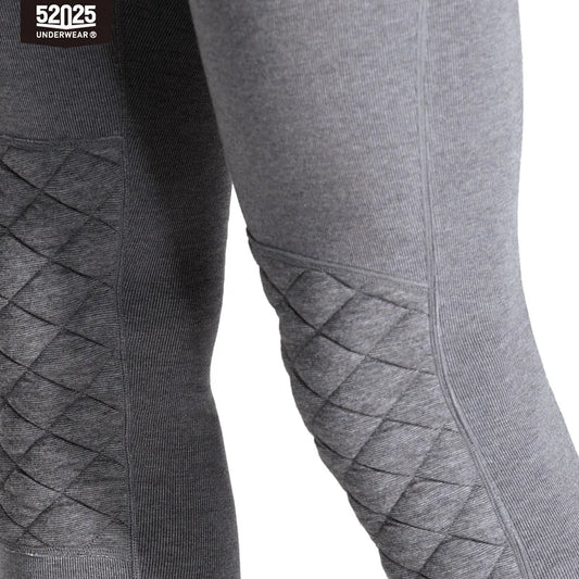 52025 CosyContour Men's Thick Cotton-Modal Thermal Leggings