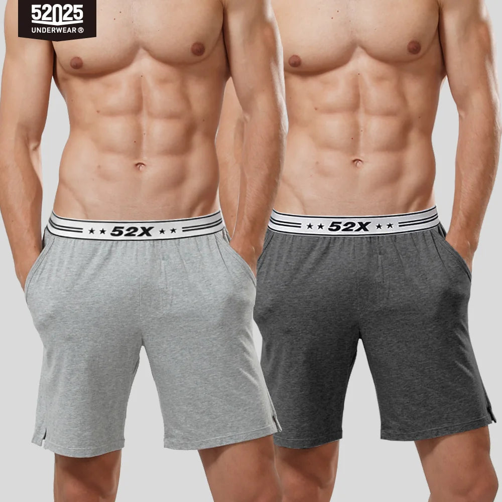52025 Sunday Duo Men's Cotton-Modal Lounge Shorts 2-Pack