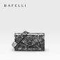 BAFELLI Genuine Leather Flap Crossbody Bag